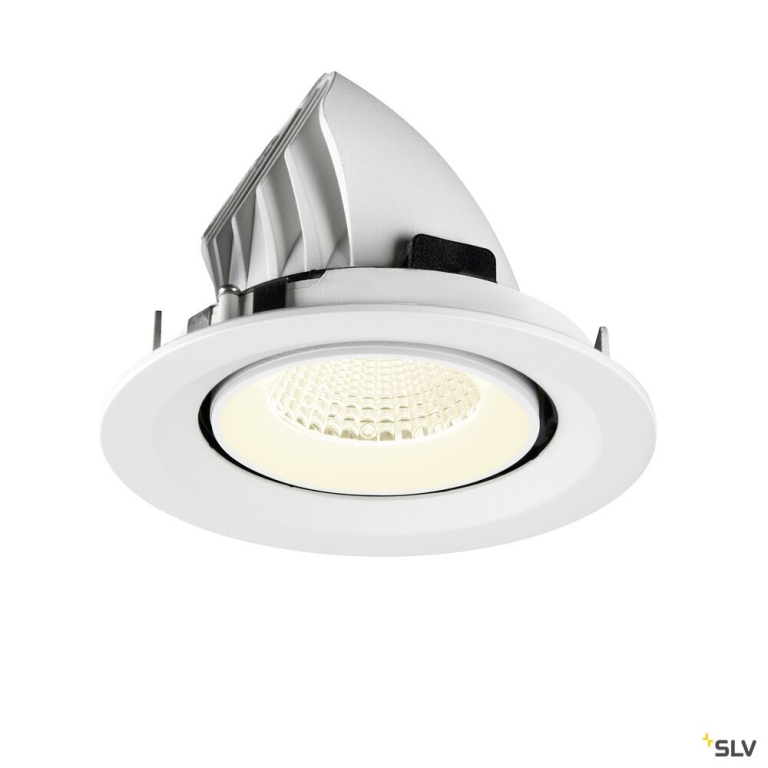 SLV NUMINOS® GIMBLE M, Deckeneinbauleuchte,, 4000 K, 40°, weiß