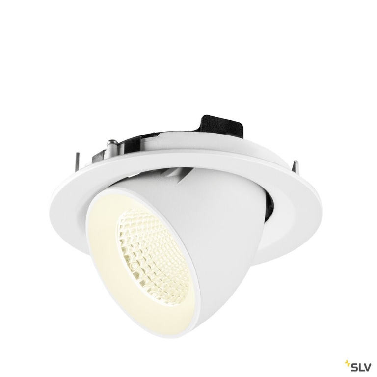 SLV NUMINOS® GIMBLE M, Deckeneinbauleuchte,, 4000 K, 40°, weiß