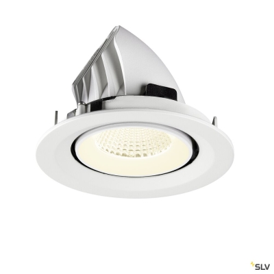 SLV NUMINOS® GIMBLE M, Deckeneinbauleuchte,, 4000 K, 40°, weiß