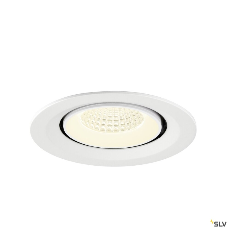 SLV NUMINOS® GIMBLE M, Deckeneinbauleuchte,, 4000 K, 55°, weiß