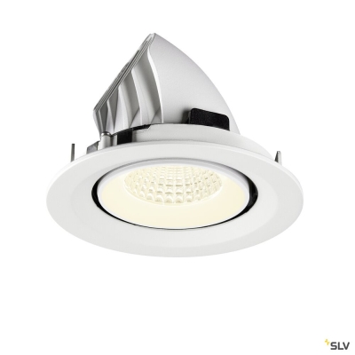 SLV NUMINOS® GIMBLE M, Deckeneinbauleuchte,, 4000 K, 55°, weiß