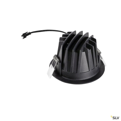 SLV NUMINOS® M, Deckeneinbauleuchte, 2700 K, 40°, IP20, rund, schwarz / weiß