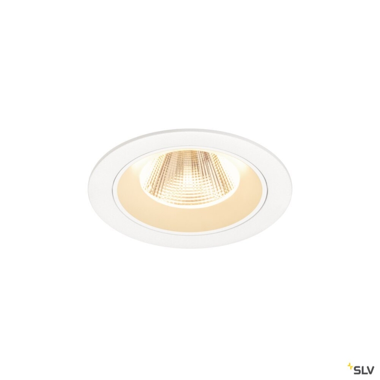 SLV NUMINOS® M, Deckeneinbauleuchte, 2700 K, 20°, IP20, rund, weiß