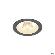 NUMINOS® M, Deckeneinbauleuchte, 3000 K, 20°, IP20, rund, schwarz / weiß