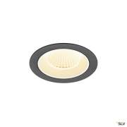 NUMINOS® M, Deckeneinbauleuchte, 3000 K, 40°, IP20, rund, schwarz / weiß