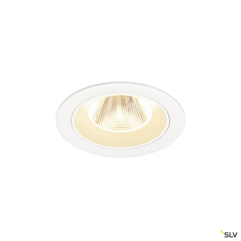 SLV NUMINOS® M, Deckeneinbauleuchte, 3000 K, 20°, IP20, rund, weiß