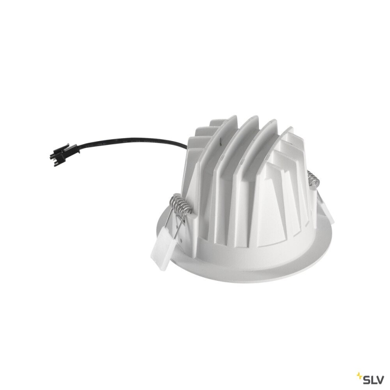 SLV NUMINOS® M, Deckeneinbauleuchte, 3000 K, 55°, IP20, rund, weiß