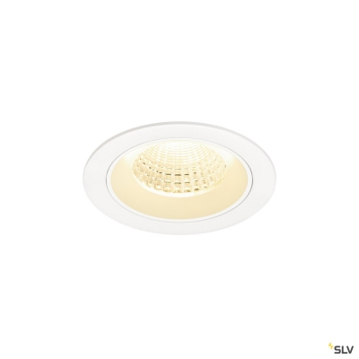 SLV NUMINOS® M, Deckeneinbauleuchte, 3000 K, 55°, IP20, rund, weiß