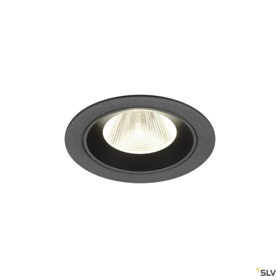 SLV NUMINOS® M, Deckeneinbauleuchte, 4000 K, 20°, IP20, rund, schwarz