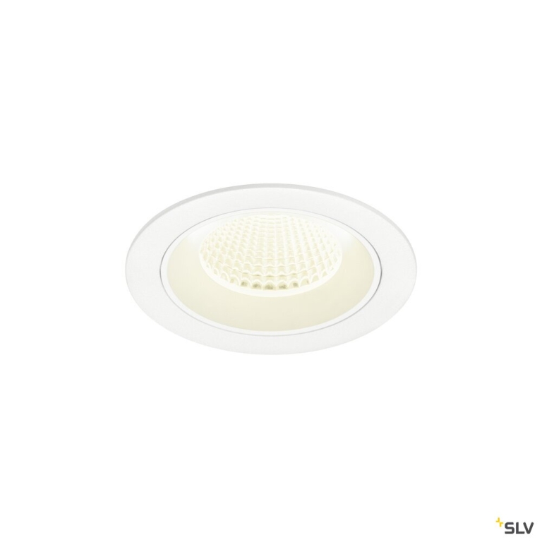 SLV NUMINOS® M, Deckeneinbauleuchte, 4000 K, 40°, IP20, rund, weiß