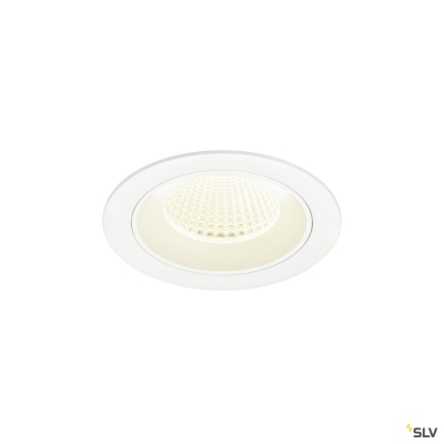 SLV NUMINOS® M, Deckeneinbauleuchte, 4000 K, 40°, IP20, rund, weiß