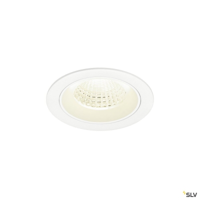 SLV NUMINOS® M, Deckeneinbauleuchte, 4000 K, 55°, IP20, rund, weiß