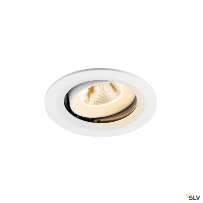 SLV NUMINOS® MOVE M, Deckeneinbauleuchte, 2700 K, 20°, IP20, rund, weiß