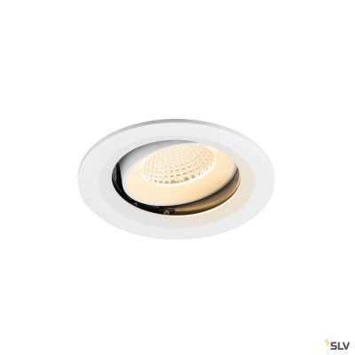 SLV NUMINOS® MOVE M, Deckeneinbauleuchte, 2700 K, 40°, IP20, rund, weiß