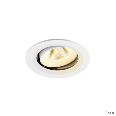 SLV NUMINOS® MOVE M, Deckeneinbauleuchte, 3000 K, 20°, IP20, rund, weiß