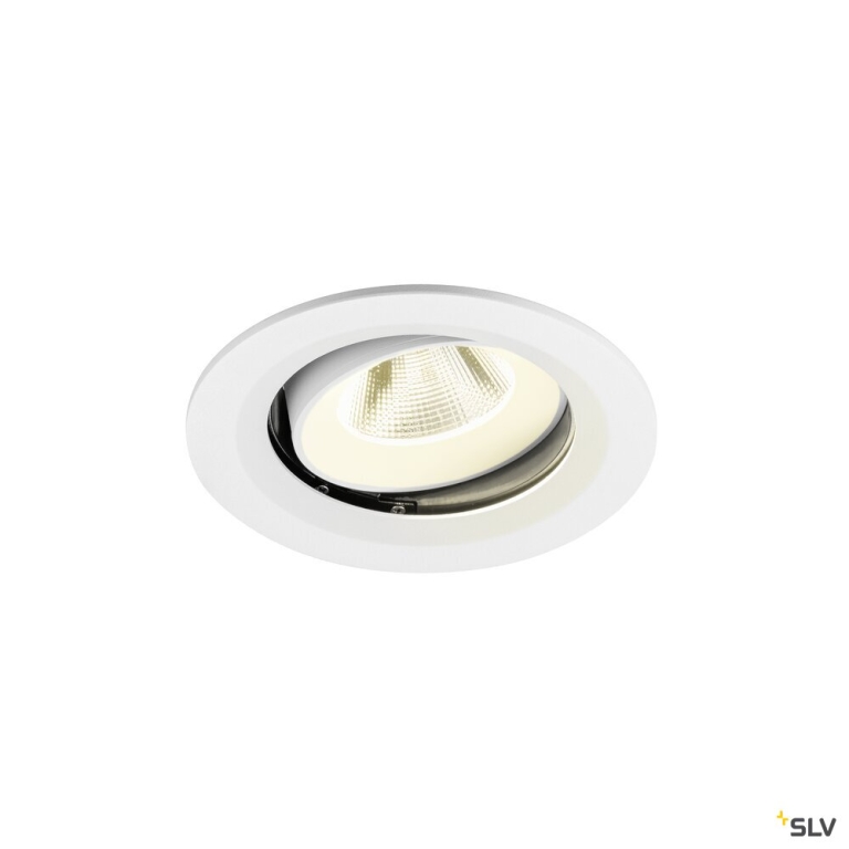 SLV NUMINOS® MOVE M, Deckeneinbauleuchte, 4000 K, 20°, IP20, rund, weiß