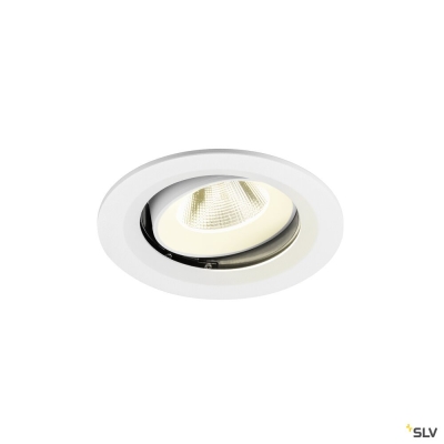 SLV NUMINOS® MOVE M, Deckeneinbauleuchte, 4000 K, 20°, IP20, rund, weiß