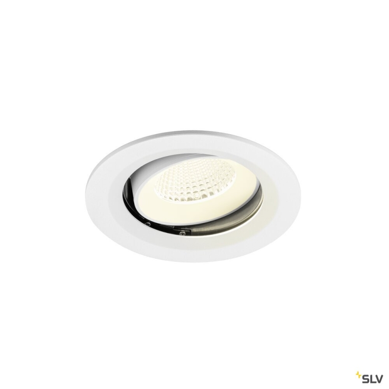 SLV NUMINOS® MOVE M, Deckeneinbauleuchte, 4000 K, 40°, IP20, rund, weiß