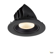 NUMINOS® GIMBLE L, Deckeneinbauleuchte, 2700 K, 40°, IP20, rund, schwarz