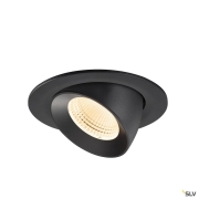 NUMINOS® GIMBLE L, Deckeneinbauleuchte, 2700 K, 55°, IP20, rund, schwarz
