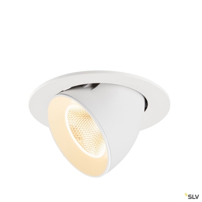 SLV NUMINOS® GIMBLE L, Deckeneinbauleuchte, 2700 K, 20°, IP20, rund, weiß
