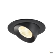 NUMINOS® GIMBLE L, Deckeneinbauleuchte, 3000 K, 40°, IP20, rund, schwarz