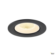 NUMINOS® GIMBLE L, Deckeneinbauleuchte, 3000 K, 55°, IP20, rund, schwarz / weiß