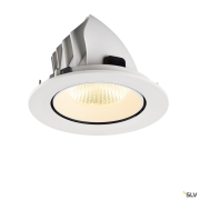 NUMINOS® GIMBLE L, Deckeneinbauleuchte, 3000 K, 40°, IP20, rund, weiß
