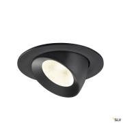 NUMINOS® GIMBLE L, Deckeneinbauleuchte, 4000 K, 20°, IP20, rund, schwarz