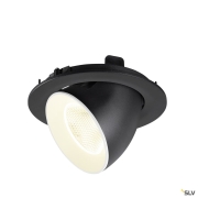 NUMINOS® GIMBLE L, Deckeneinbauleuchte, 4000 K, 20°, IP20, rund, schwarz / weiß