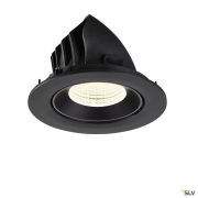 NUMINOS® GIMBLE L, Deckeneinbauleuchte, 4000 K, 55°, IP20, rund, schwarz