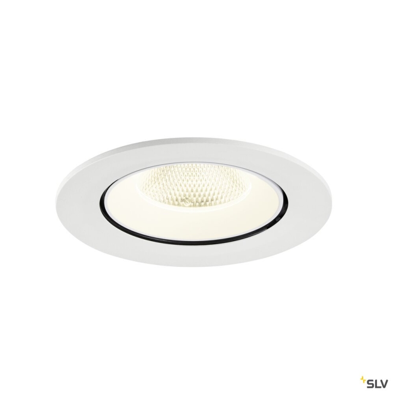 SLV NUMINOS® GIMBLE L, Deckeneinbauleuchte, 4000 K, 20°, IP20, rund, weiß