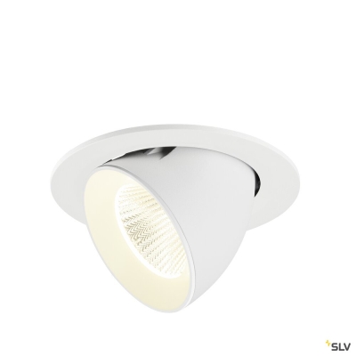 SLV NUMINOS® GIMBLE L, Deckeneinbauleuchte, 4000 K, 40°, IP20, rund, weiß