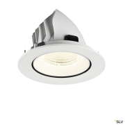 NUMINOS® GIMBLE L, Deckeneinbauleuchte, 4000 K, 55°, IP20, rund, weiß