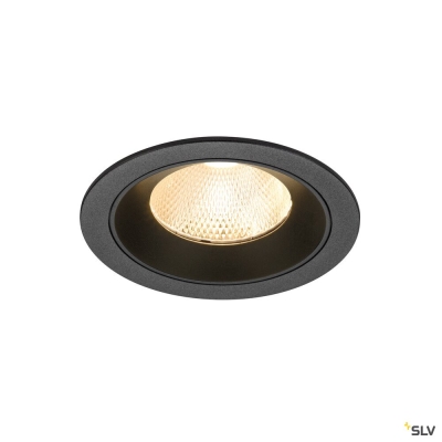 SLV NUMINOS® L, Deckeneinbauleuchte, 2700 K, 20°, IP20, rund, schwarz