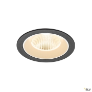 NUMINOS® L, Deckeneinbauleuchte, 2700 K, 40°, IP20, rund, schwarz / weiß