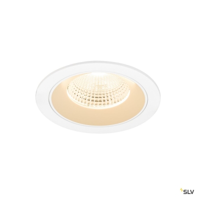 SLV NUMINOS® L, Deckeneinbauleuchte, 2700 K, 55°, IP20, rund, weiß