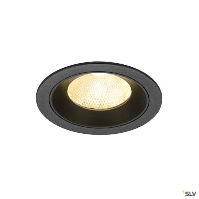 SLV NUMINOS® L, Deckeneinbauleuchte, 3000 K, 20°, IP20, rund, schwarz