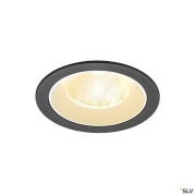 NUMINOS® L, Deckeneinbauleuchte, 3000 K, 20°, IP20, rund, schwarz / weiß