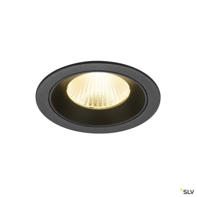 SLV NUMINOS® L, Deckeneinbauleuchte, 3000 K, 40°, IP20, rund, schwarz