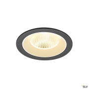 NUMINOS® L, Deckeneinbauleuchte, 3000 K, 40°, IP20, rund, schwarz / weiß