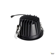 NUMINOS® L, Deckeneinbauleuchte, 3000 K, 40°, IP20, rund, schwarz / weiß