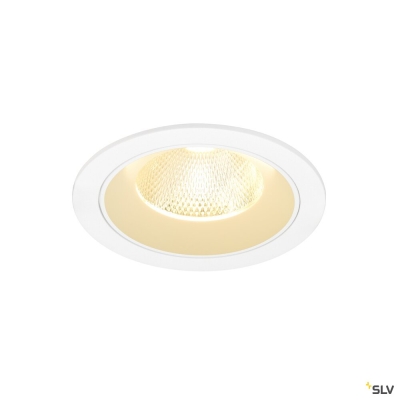 SLV NUMINOS® L, Deckeneinbauleuchte, 3000 K, 20°, IP20, rund, weiß