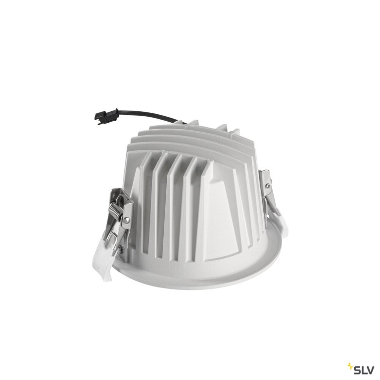 SLV NUMINOS® L, Deckeneinbauleuchte, 3000 K, 55°, IP20, rund, weiß