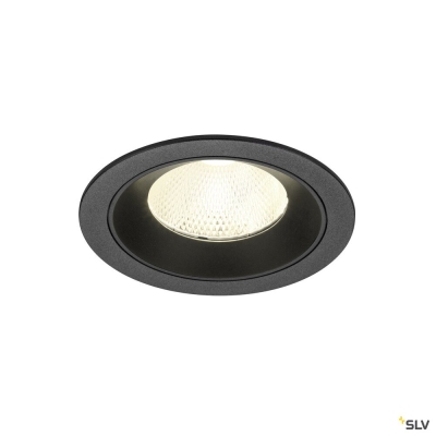 SLV NUMINOS® L, Deckeneinbauleuchte, 4000 K, 20°, IP20, rund, schwarz