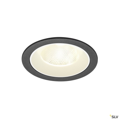 SLV NUMINOS® L, Deckeneinbauleuchte, 4000 K, 20°, IP20, rund, schwarz / weiß