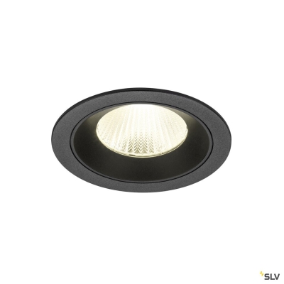 SLV NUMINOS® L, Deckeneinbauleuchte, 4000 K, 40°, IP20, rund, schwarz