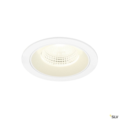 SLV NUMINOS® L, Deckeneinbauleuchte, 4000 K, 55°, IP20, rund, weiß
