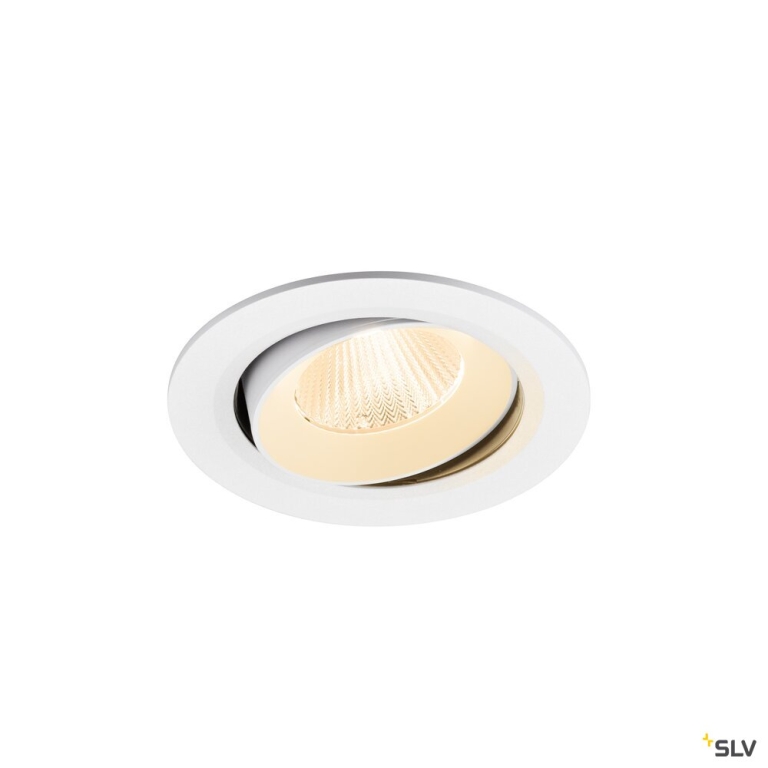 SLV NUMINOS® MOVE L, Deckeneinbauleuchte, 2700 K, 40°, IP20, rund, weiß