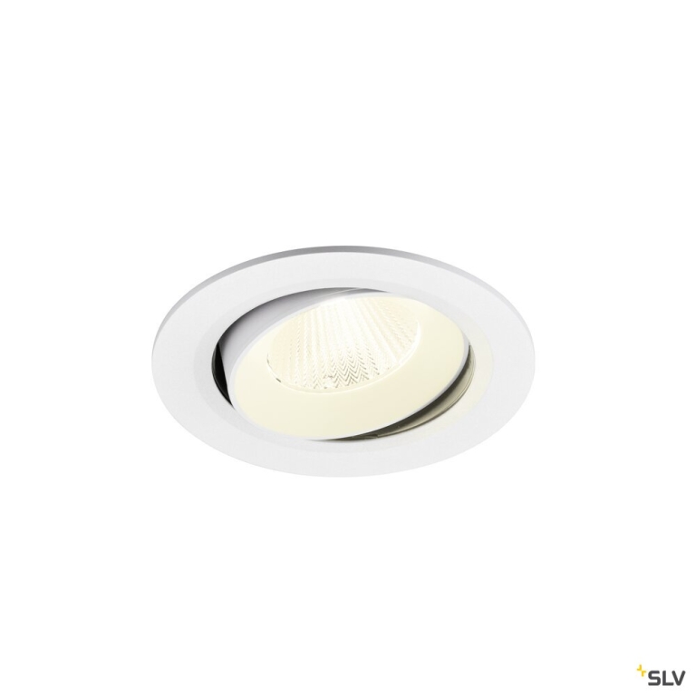 SLV NUMINOS® MOVE L, Deckeneinbauleuchte, 4000 K, 40°, IP20, rund, weiß
